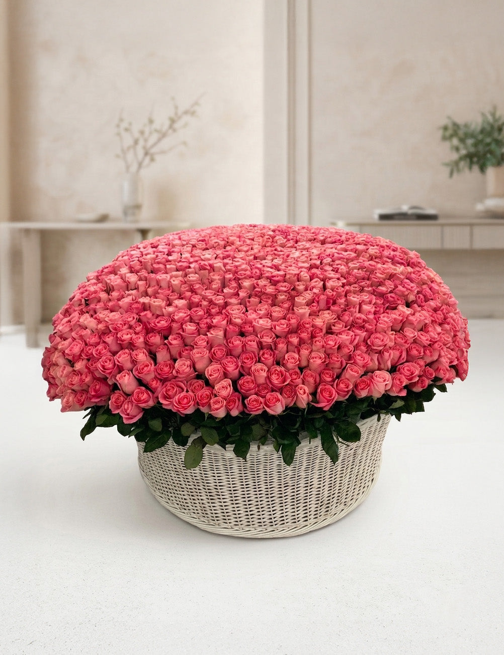 1001 Pink Roses Bouquet in Bucharest